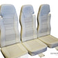 Airbus H120 rear seat assemblies Generation Global set of 3 with aviation leather covers and Genlite foam cushions.