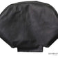 Grey leather seat headrest cover for Bombardier Q400 – designed for Captain/First Officer seats, OEM Goodrich, certified and aviation-grade.