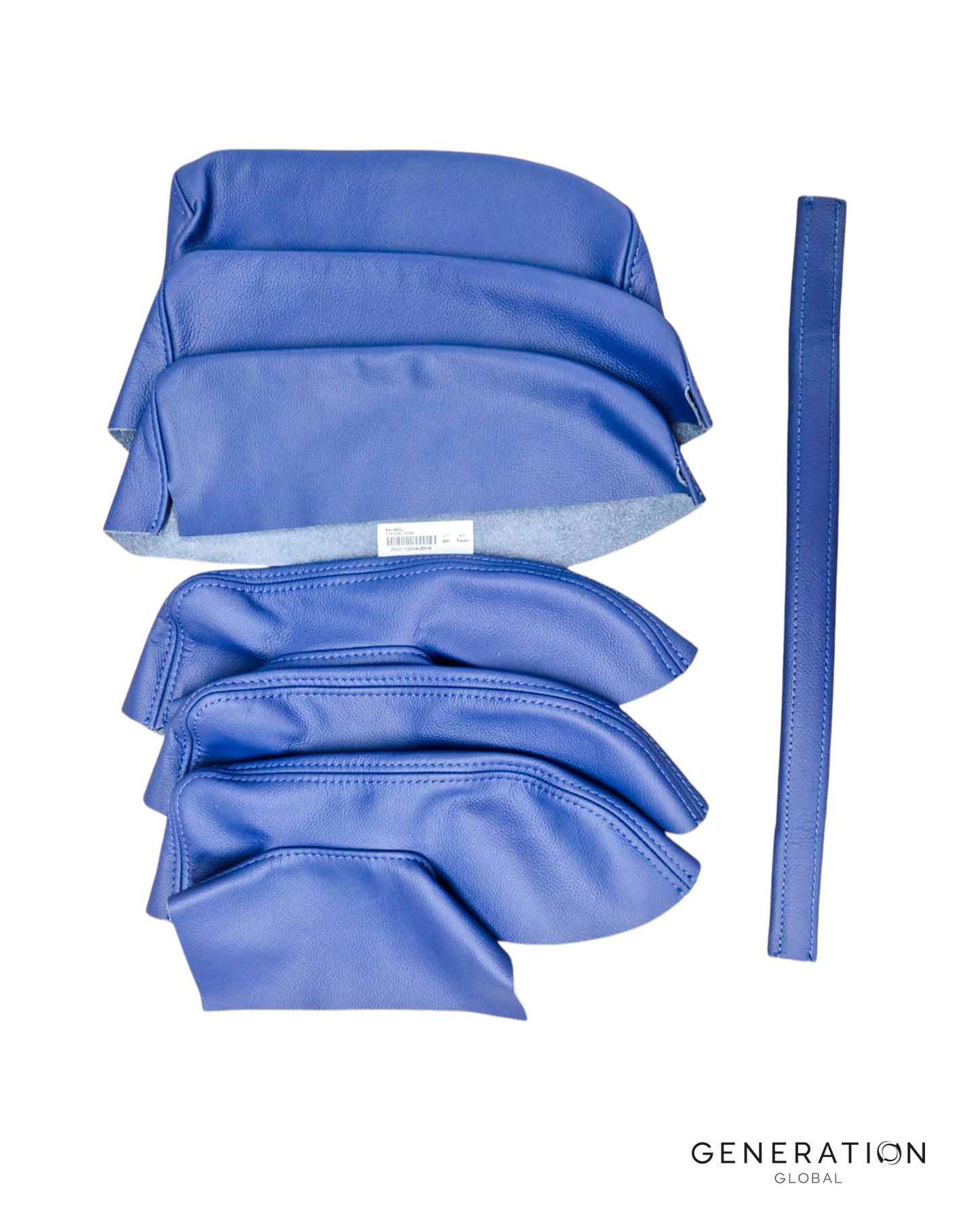 Cessna C206 Stationair Aircraft Interior door armrest covers and pull handles with decorative stitching.