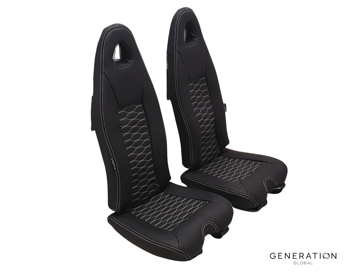 Airbus Helicopters H120 Crew Seat Covers. Leather seat upholstery 