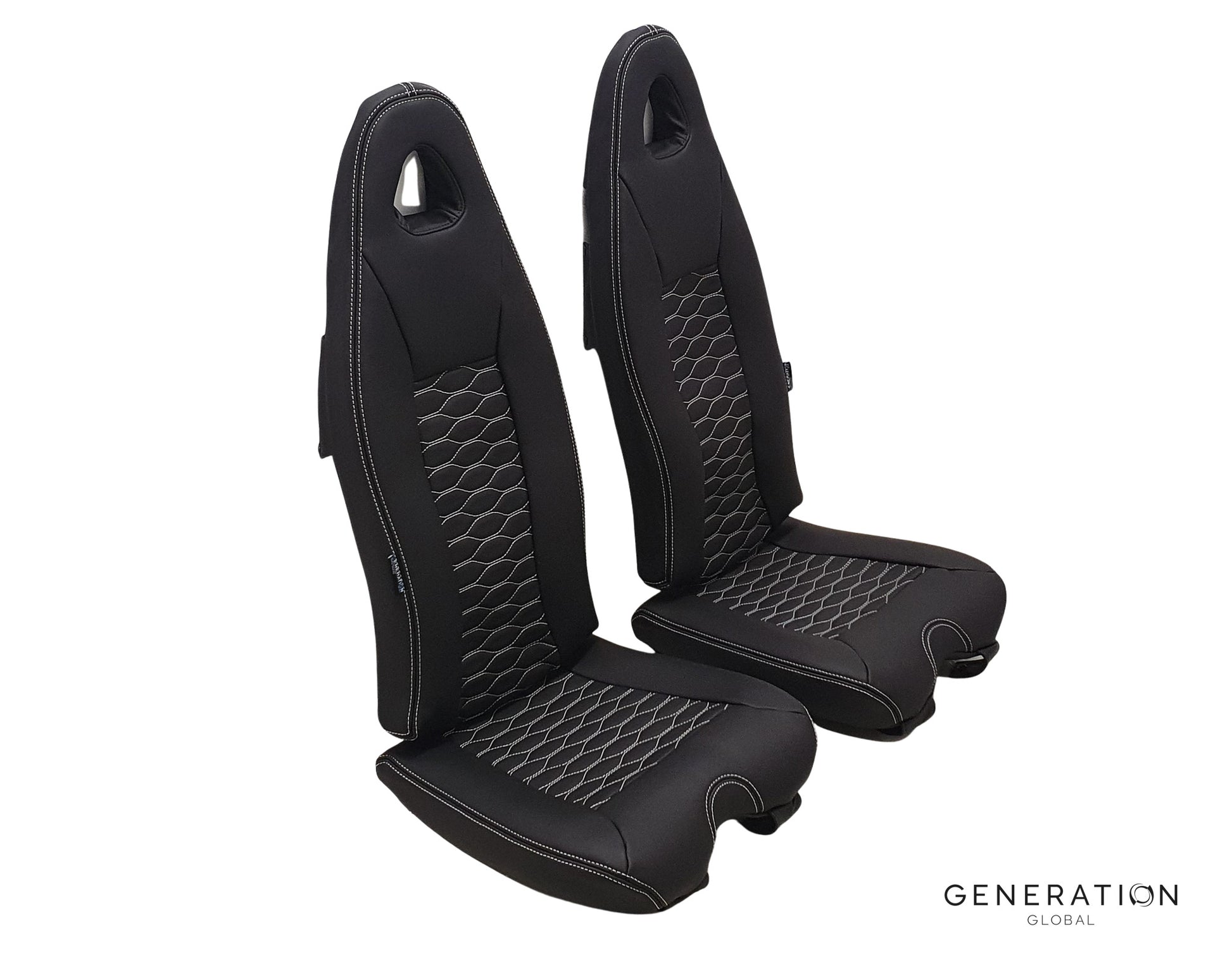 Airbus Helicopters H120 Crew Seat Covers. Leather seat upholstery 