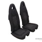 Airbus H120 helicopter crew seat backrest and bottom assembly with leather cover and Genlite foam cushion, compatible with Sicma Aero Seat.