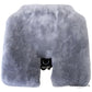 Grey sheepskin seat pan cover for Bombardier Q300/Q400 – designed for Captain/First Officer seats, OEM Goodrich, certified and cockpit-ready.