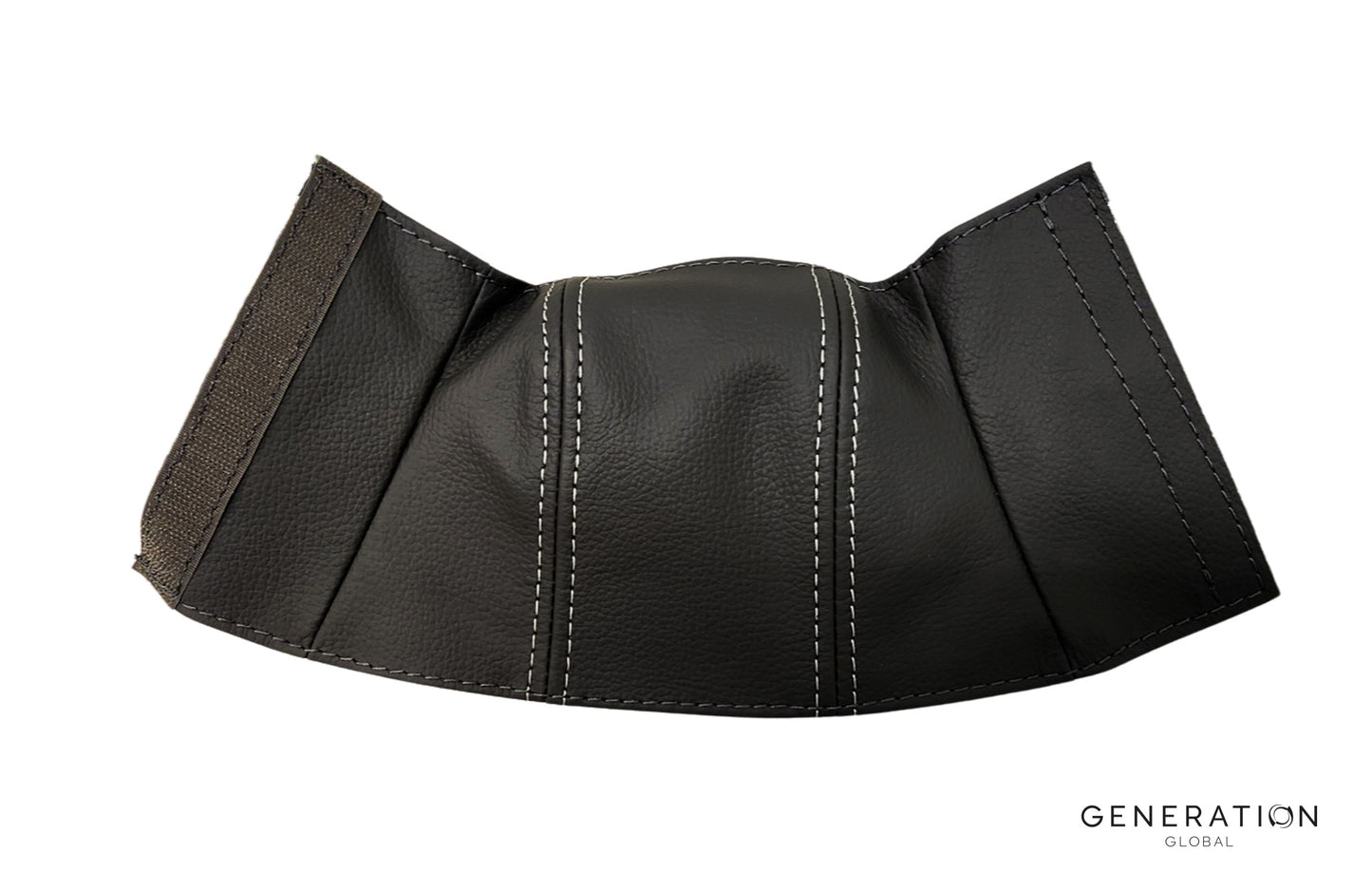 set of 2 aviation‑grade leather seat belt boots for MD/Hughes 369 and 500 series helicopters.