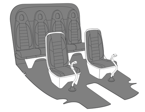 Ancient Grey, Standard Trim Kit, AS350 Series