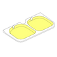 Rear Fold-down Seat Base Foam Inserts
