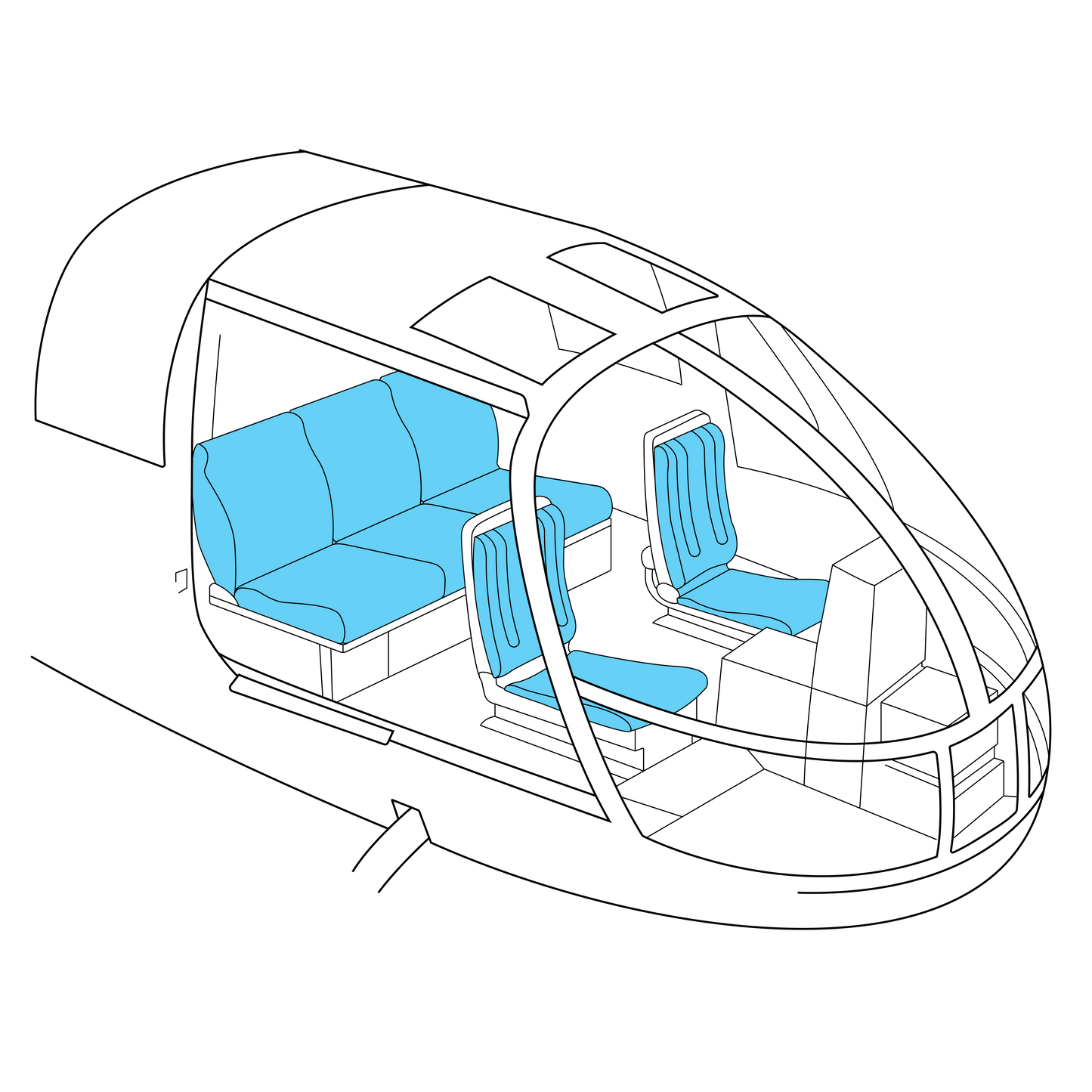 BO-105 Seating - Generation I
