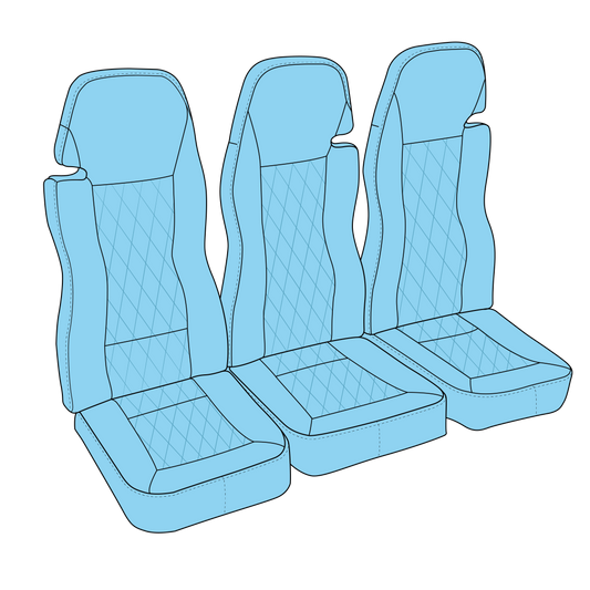 EC120 Rear Pax Seat Covers
