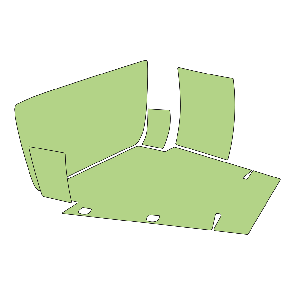 AS350/H125 Luggage Locker Linings | Carpet