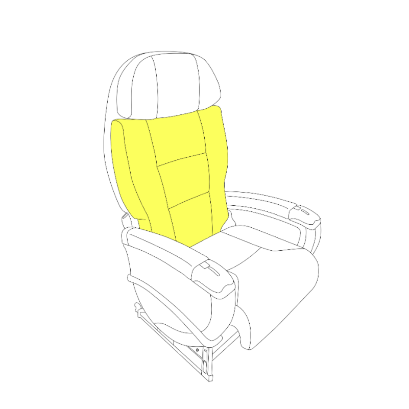 Backrest Cushion-J class Embraer E170/175 E190/E195