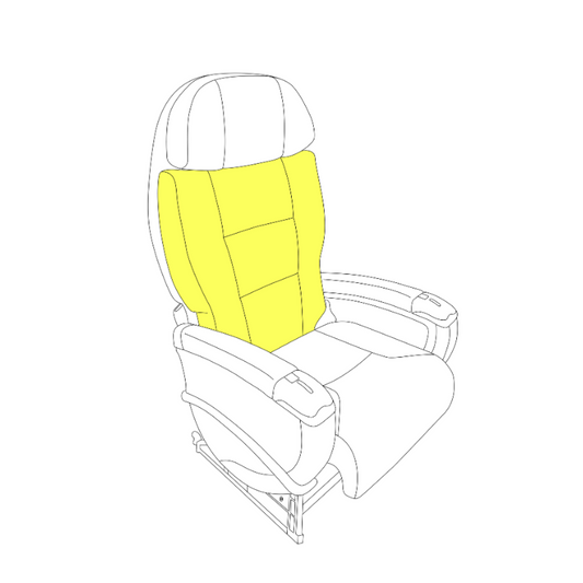 Backrest Cushion-J class Embraer E170/175 E190/E195