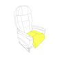 Embraer E170/175, E190/195 seat cushion bottom J class