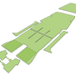 Cessna C172 Aircraft Carpet Set