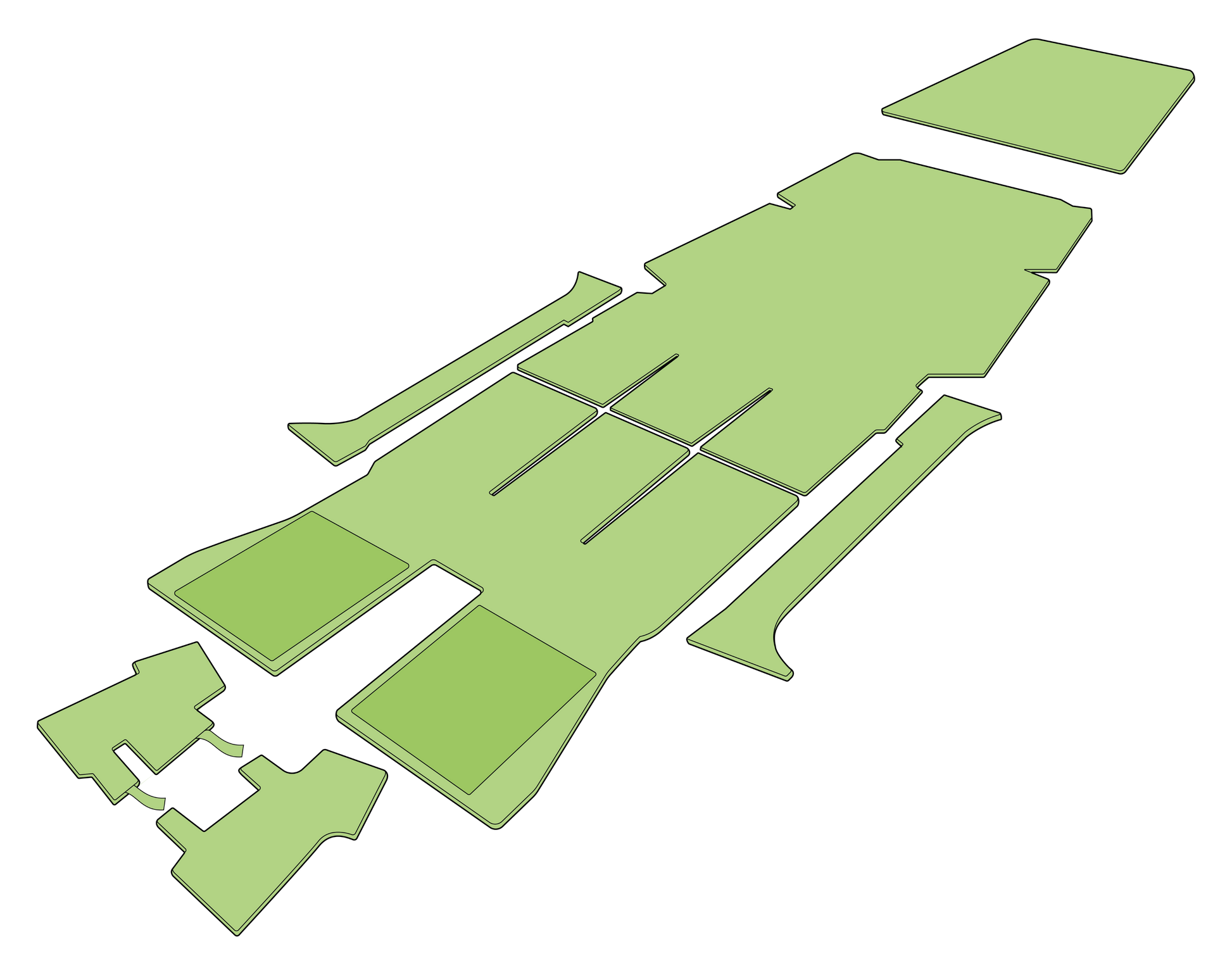 Cessna C172 Aircraft Carpet Set