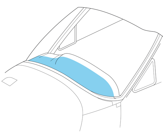 Cessna C177 Aircraft Interior Glareshield Vinyl Cover – Black UV-Stabilised Panel Trim