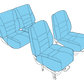 Cessna C180 Aircraft Interior Seat Upholstery (1975-86)