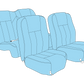 Cessna C180 Aircraft Interior Seat Upholstery Kit | Leather Covers & Cushions