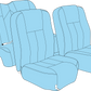Early Cessna Aircraft Interior Seat Upholstery Kit | Cessna 170, 172, 180, 182 Leather Interiors