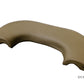 Piper PA-28-140 leather armrest pad set with aviation-grade leather upholstery, foam padding, and steel backing.