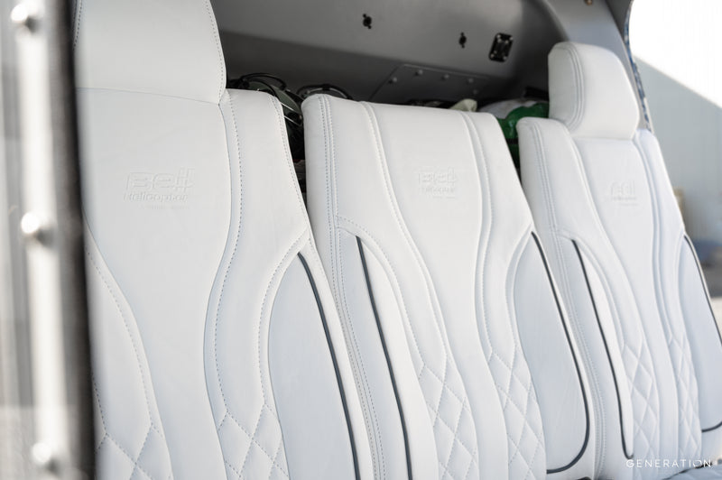 Custom Quilting Options for bepsoke helicopter interiors