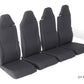 Refreshed H125 rear passenger seat set for AS350 helicopters with aviation-grade leather.