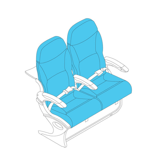 Embraer e170/175 E190/195 Y Class Seat Dress Cover