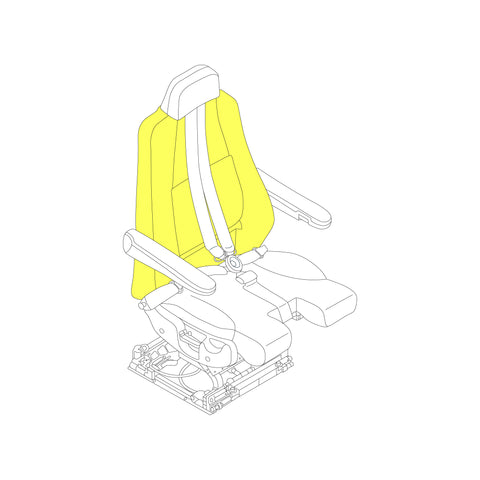 Cushion, Backrest, Captain/First Officer Embraer
