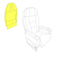 J class Embraer E170/175 E190/195 seat cushion Horsecollar