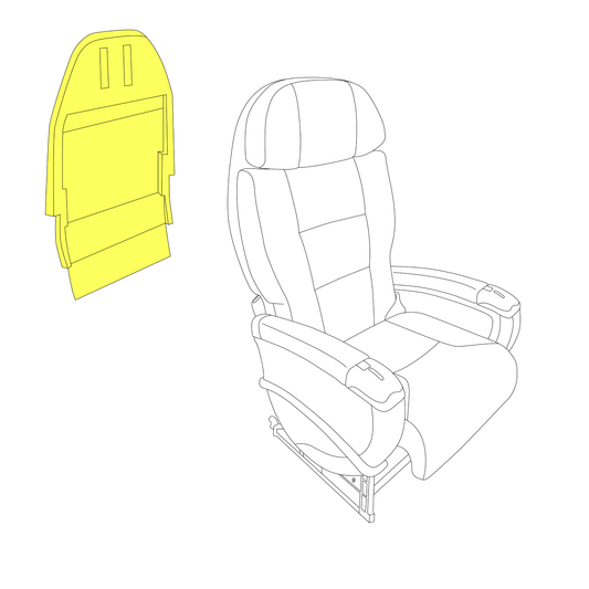 J class Embraer E170/175 E190/195 seat cushion Horsecollar