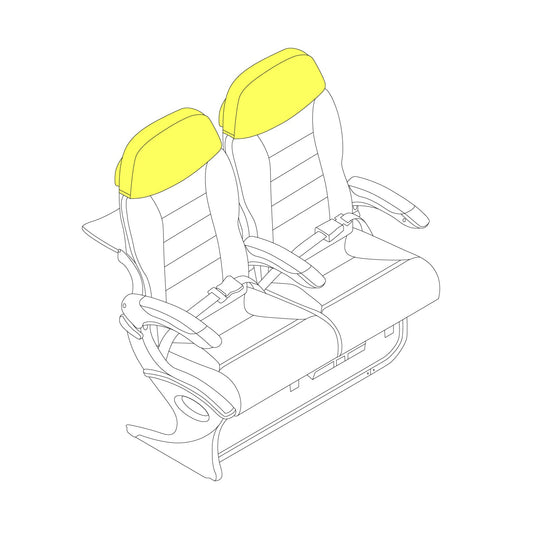 Embraer E170/175 E190/195 Y class, Headrest Cushion