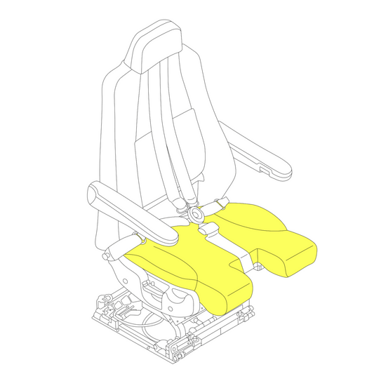 Embraer E170/175 E190/195 Cushion, Seat Pan, Captain/First Officer