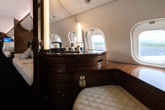 private jet aircraft interiors mirrors