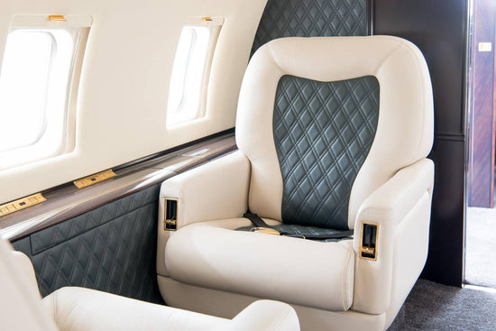 private jet aircraft interiors seat covers and cushions