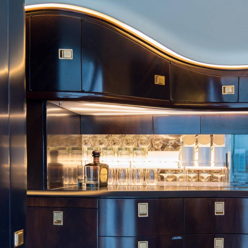 private jet aircraft interiors veneer