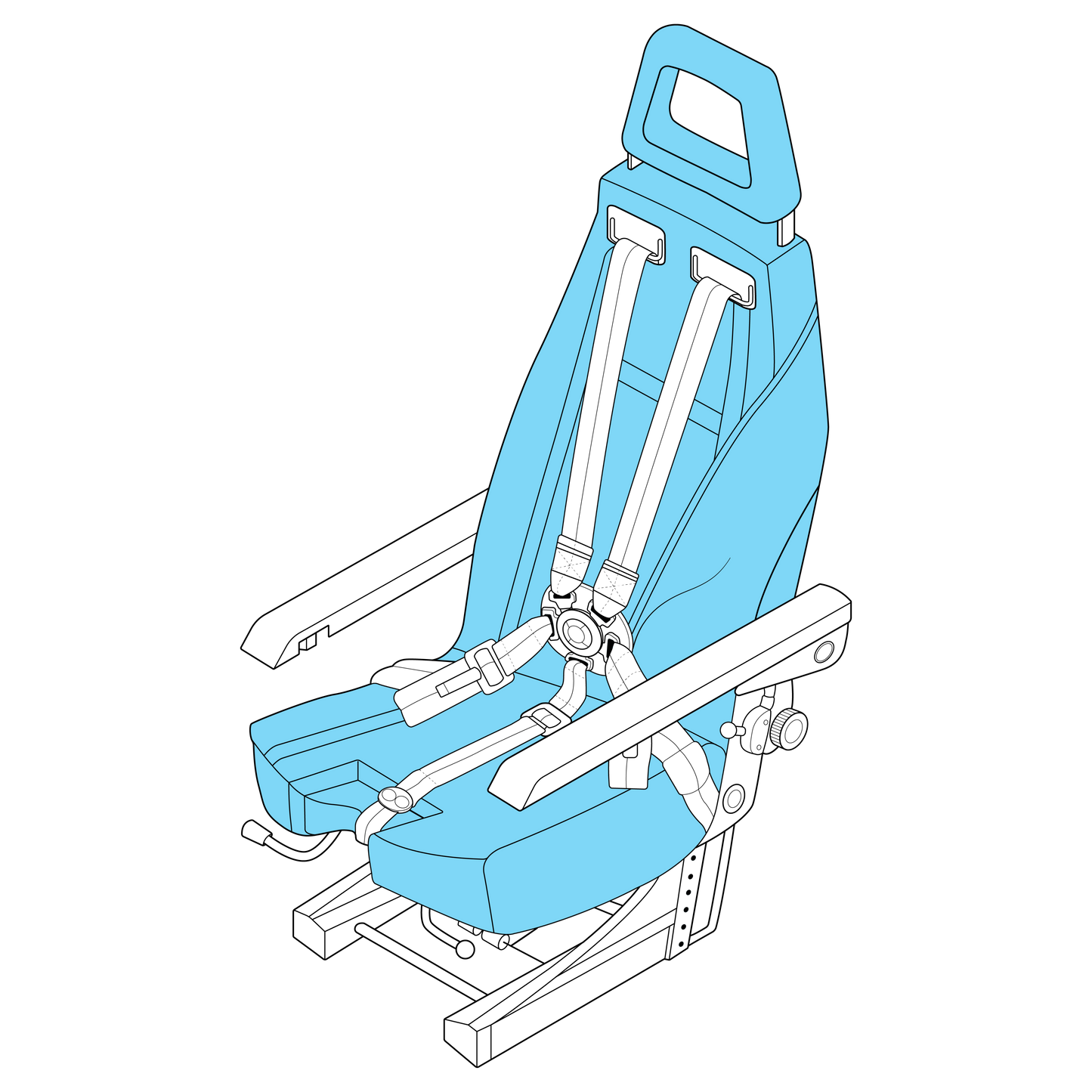 EC 145 Crew Seat Cover