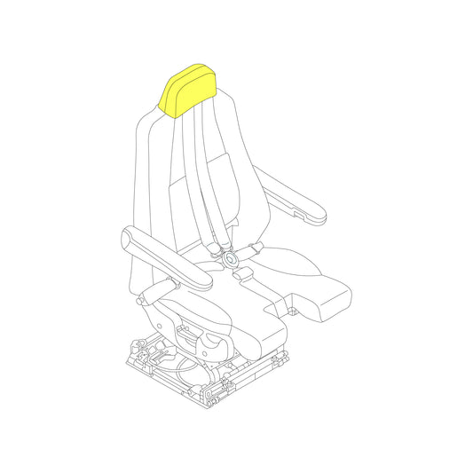 Embraer, E170/175 E190/195 Cushion, Headrest, Captain/First Officer