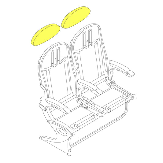 Headrest Cushion, Y class Embraer E170/175 E190/195