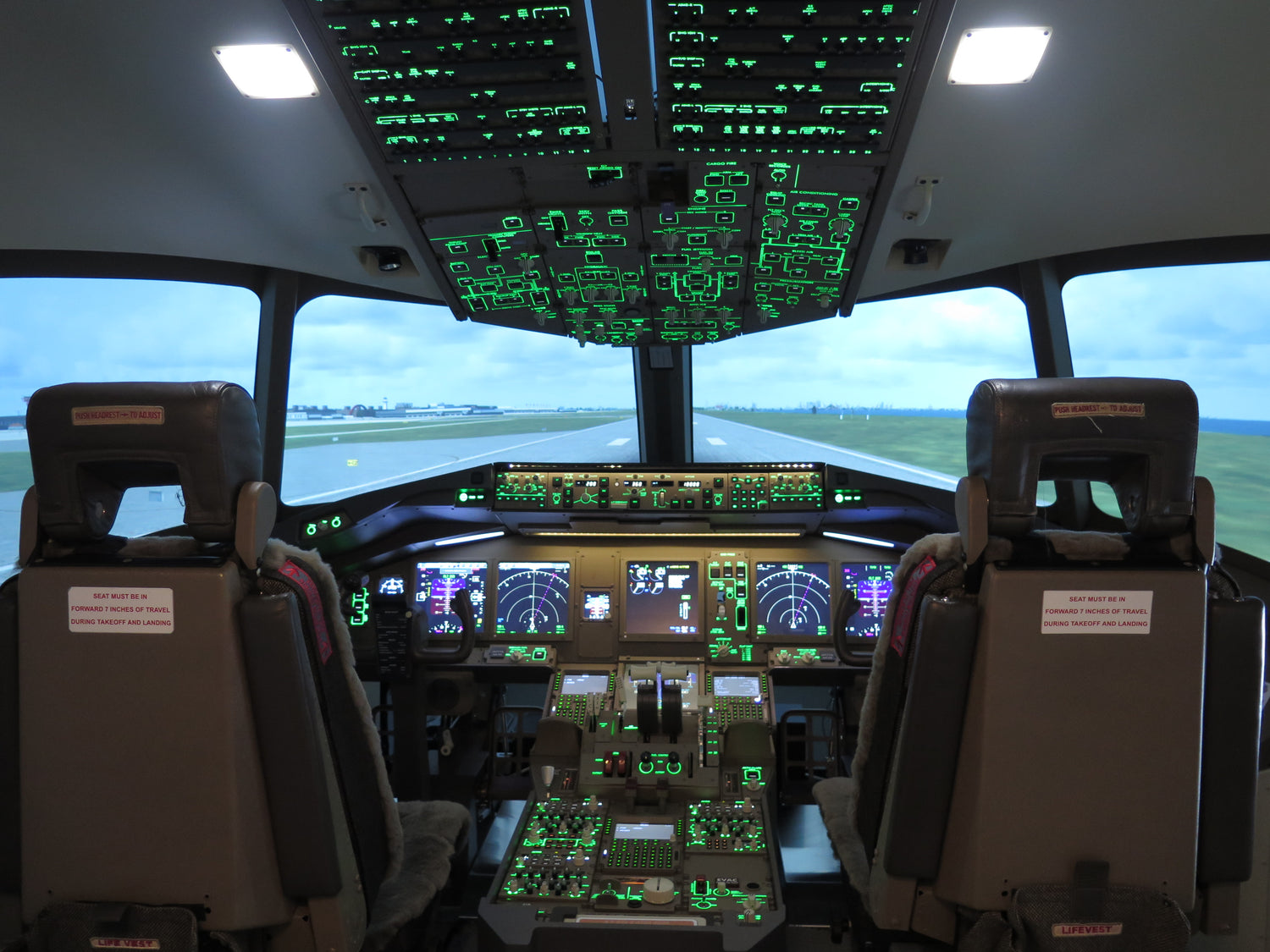 Commercial Airline Cockpit Seating
