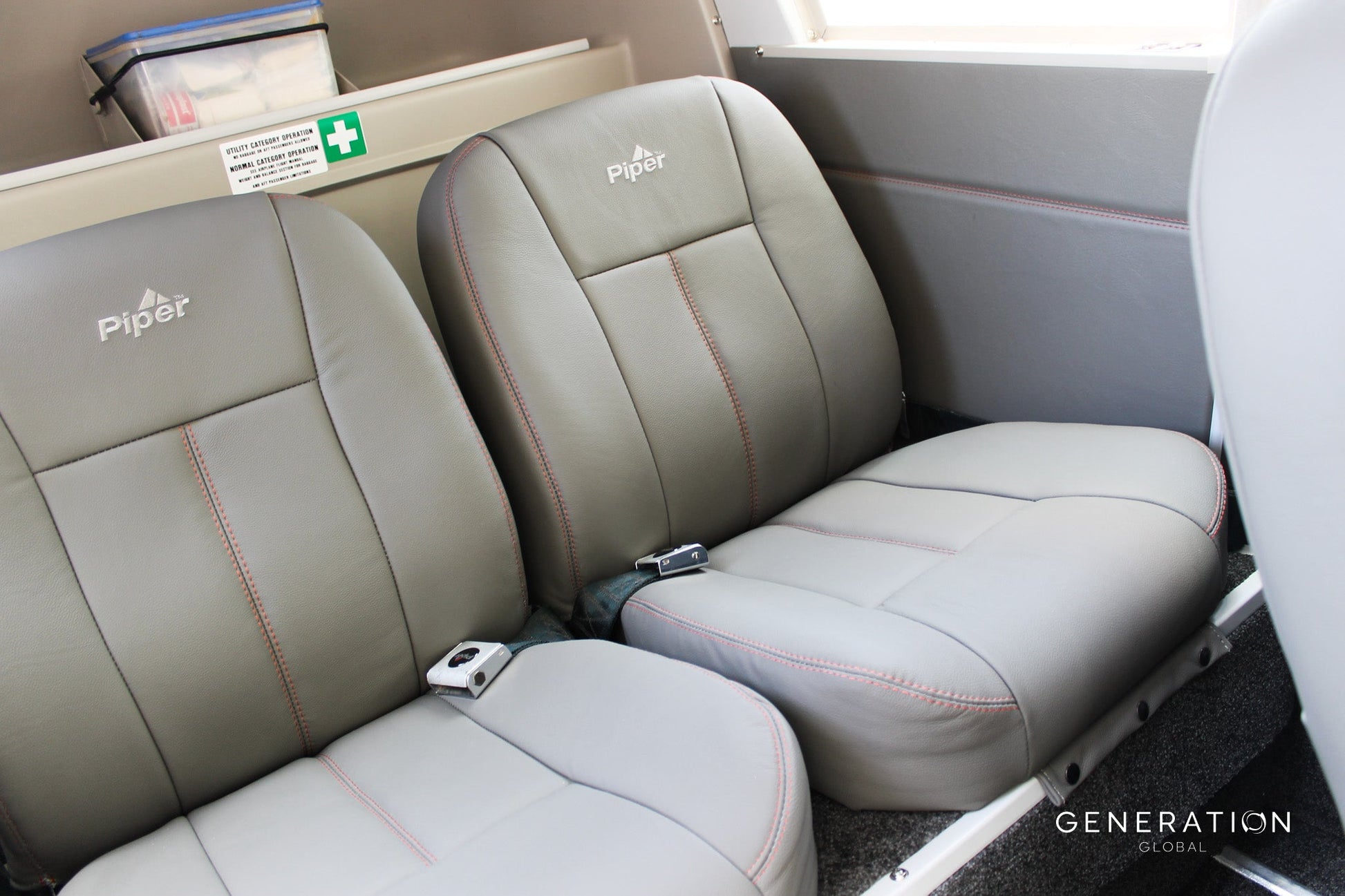 
Genlite high-comfort foam aircraft seat cushions for Piper PA-28-140, engineered for enhanced pilot and passenger comfort.cushioning.