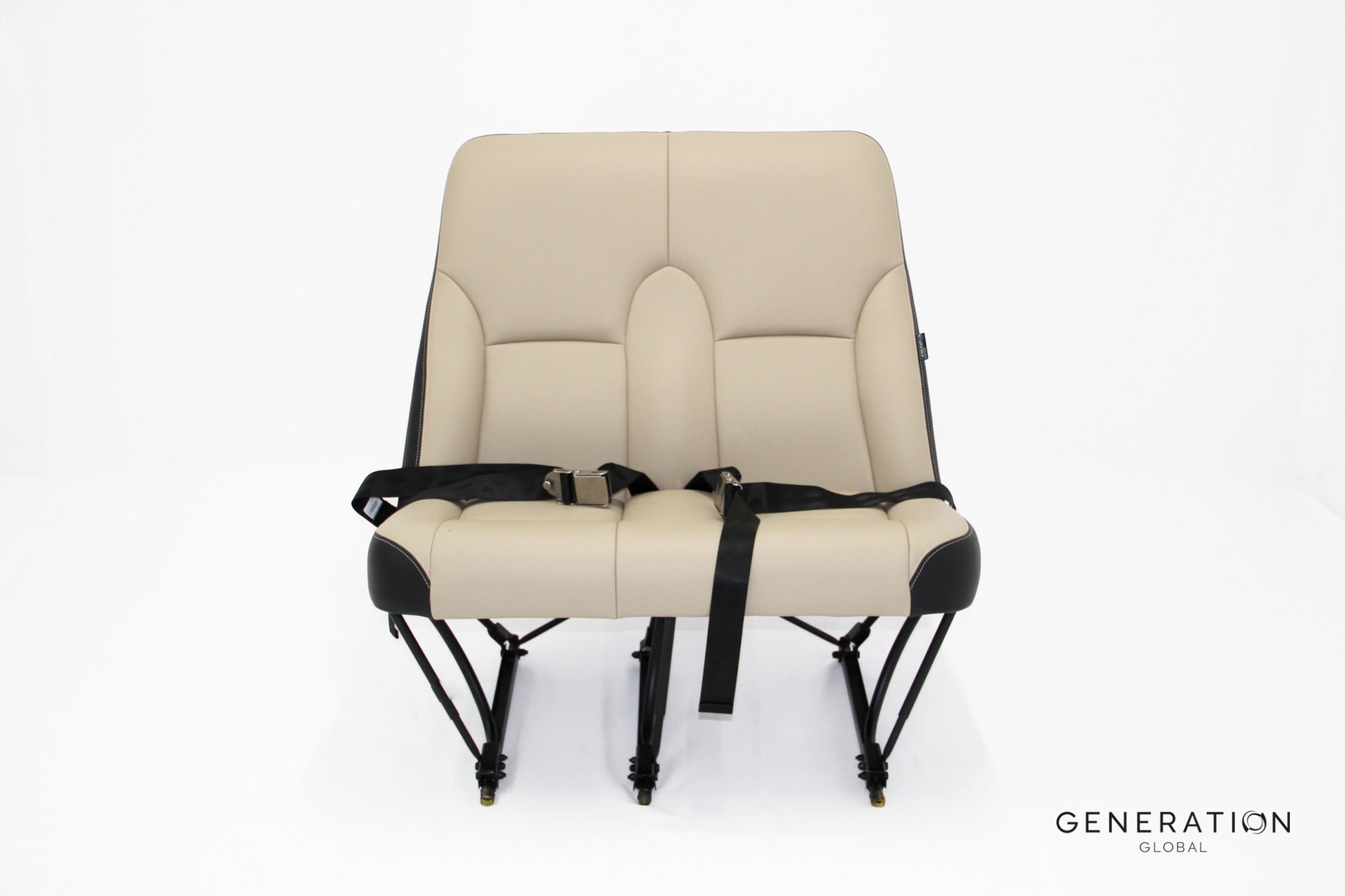 Cessna C208 Caravan Aircraft interior Double Pax Seat Upholstery Assembly – Leather Covers & Cushions