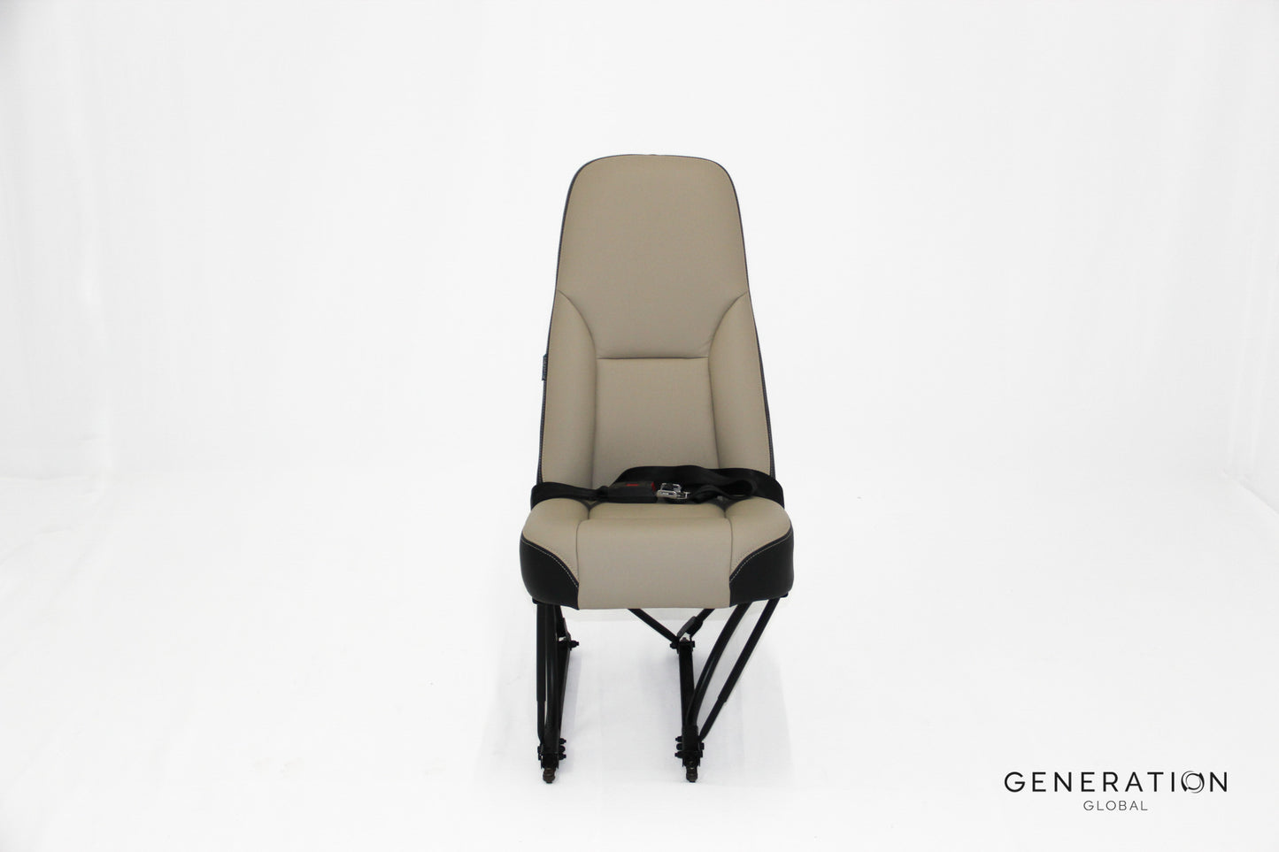 Cessna C208 Caravan Aircraft Interior Single Pax Seat Upholstery Assembly – Leather & Foam Cushions