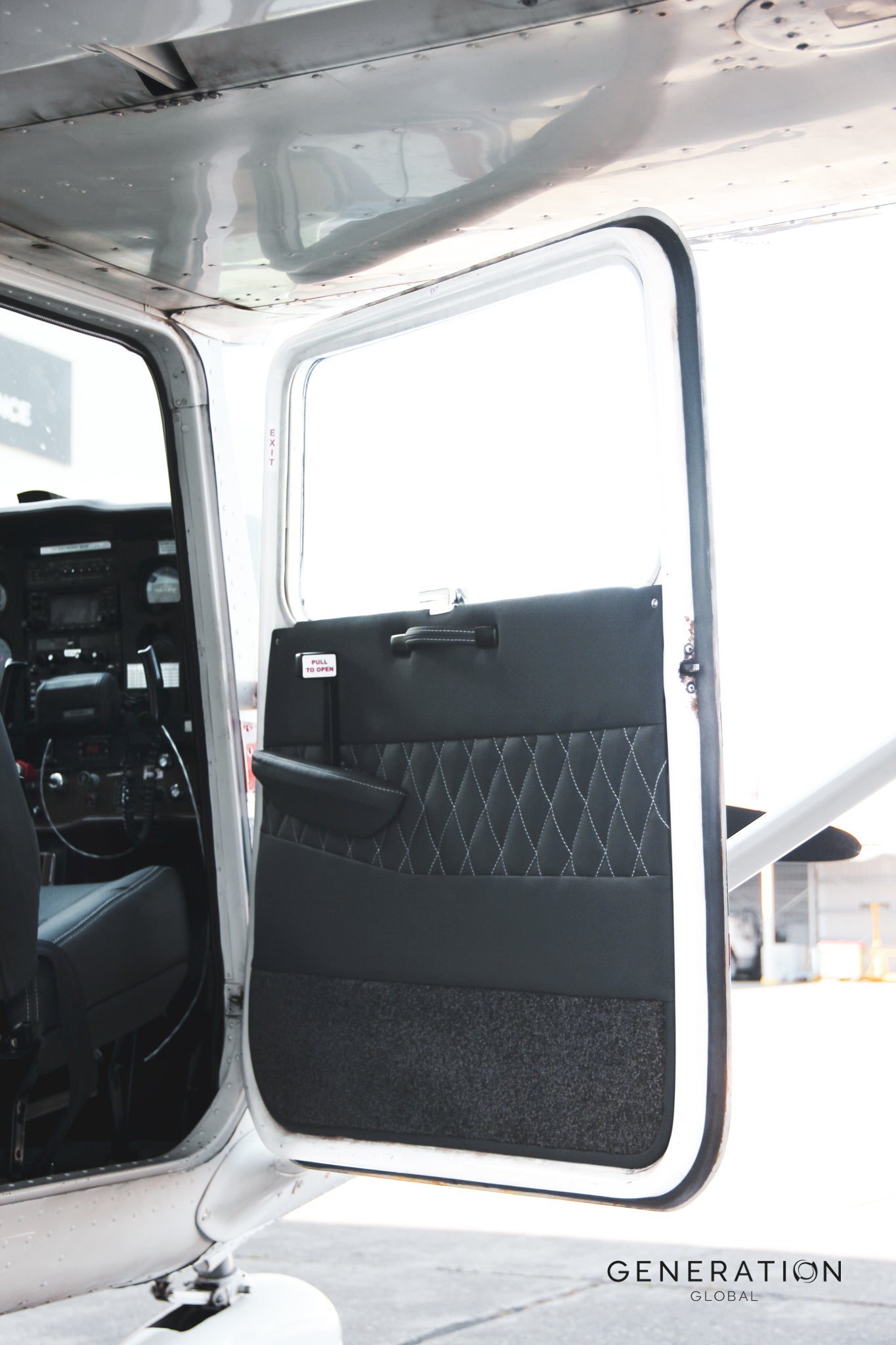 Cessna C172K Sidewall trim panels for aircraft interior upholstery