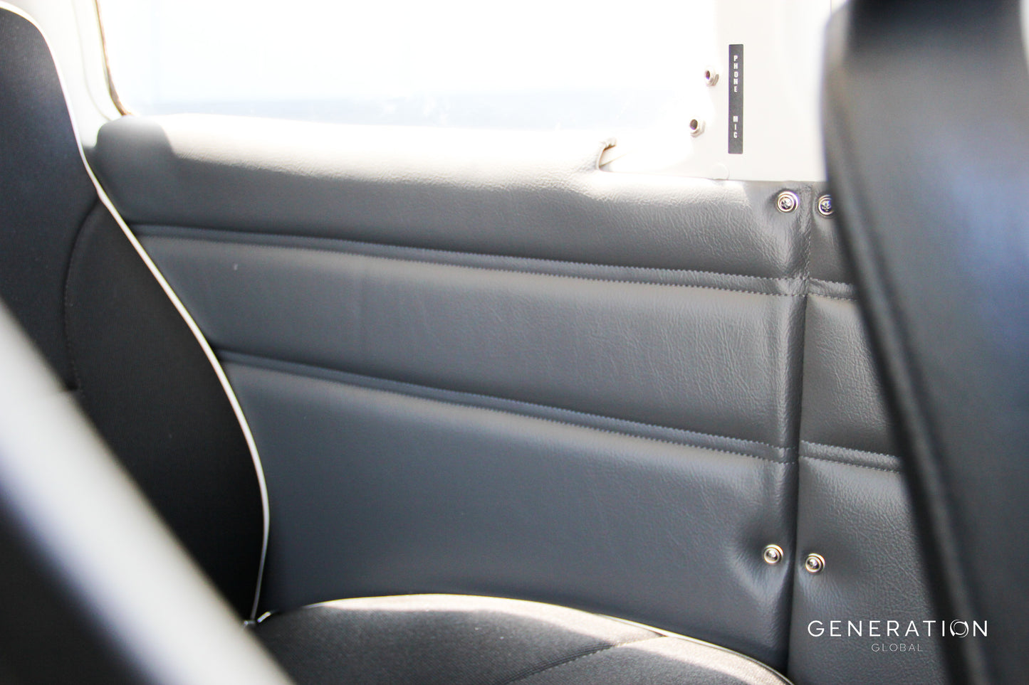 Full set of PA-28 sidewall trim panels with armrest covers