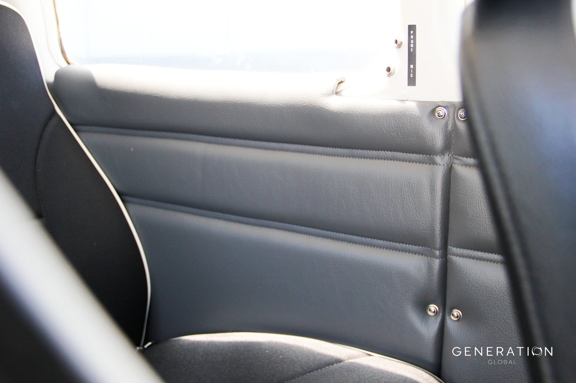 Full set of PA-28 sidewall trim panels with armrest covers