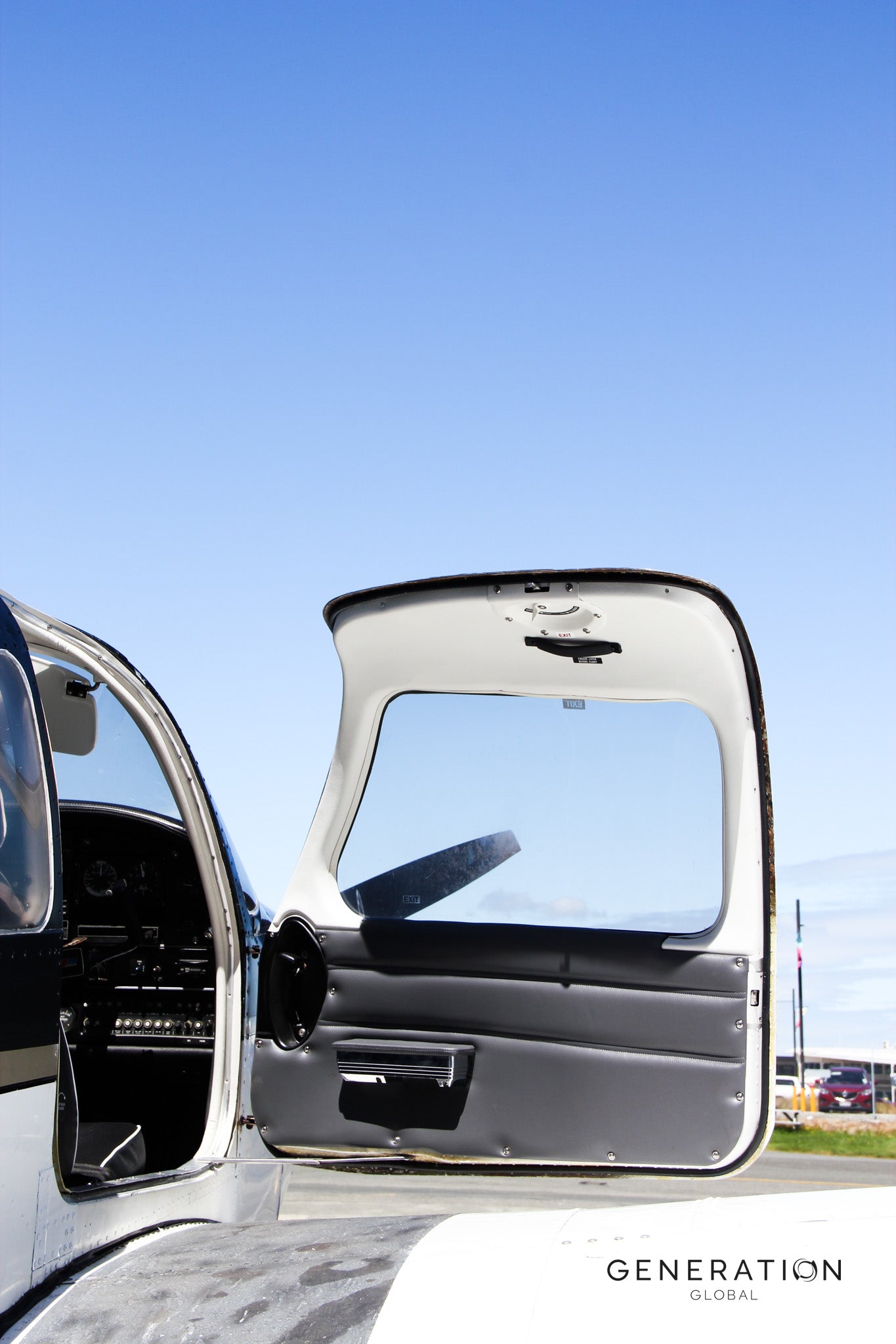 Full set of PA-28 sidewall trim panels with armrest covers