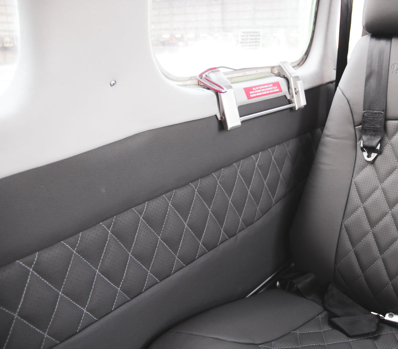 Custom trim and finish options for light aircraft interiors