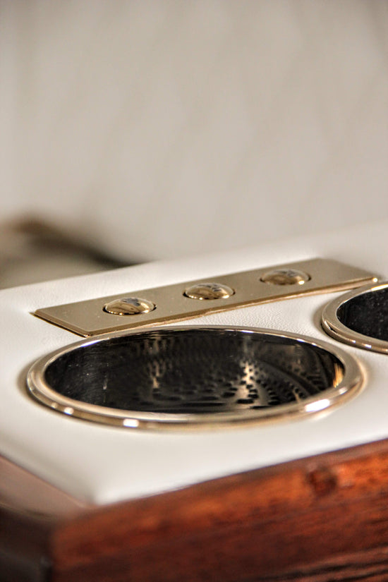 Custom-designed jet interior featuring premium cup holders