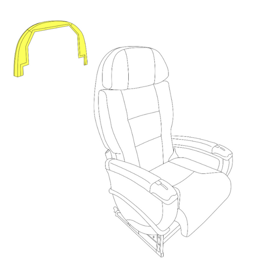 J class Embraer E170/175 E190/195 seat cushion Horsecollar