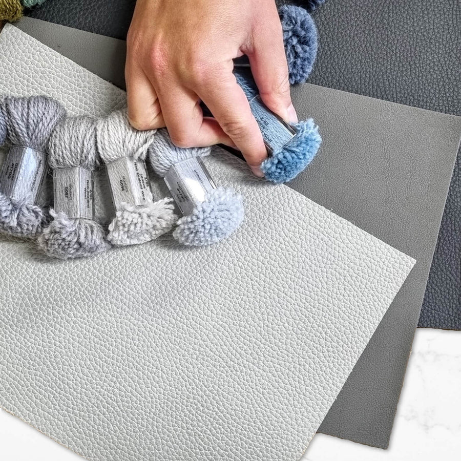 Custom-designed aircraft interior with premium materials