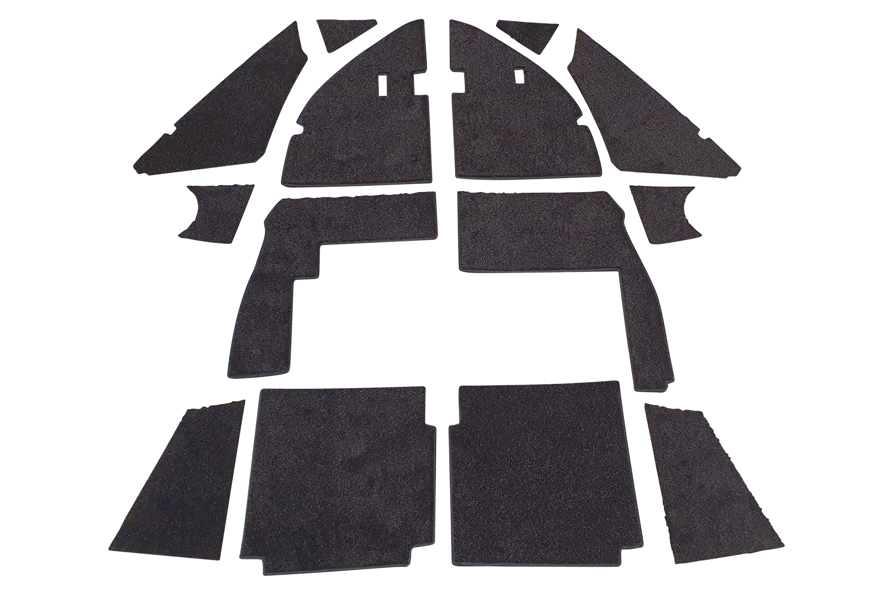 Robinson R66 plush WN-120 carpet set with Perspex heel mats